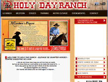 Tablet Screenshot of holydayranch.com